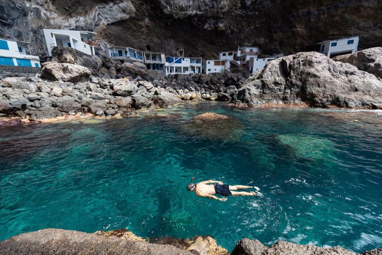 Casa Alba, Casa Rural Con Piscina-Spa Climatizada Hasta 34º Gratuito Y Vistas Al Mar Puntallana المظهر الخارجي الصورة